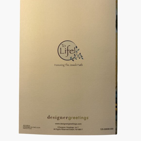 Designer Greetings Hanukkah Holiday 18 Cards Envelopes Blue Gold Glitter Box Set - Picture 4 of 10